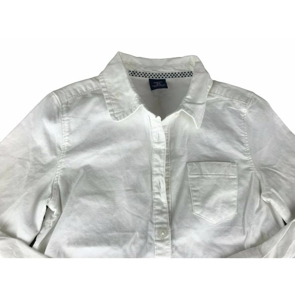 Gapkids S/P Small Button Down Collared Shirt White - Picture 2 of 7